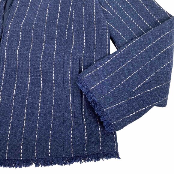 Banana Republic Boucle Textured Open Front Jacket size 6  NEW - Picture 6 of 11